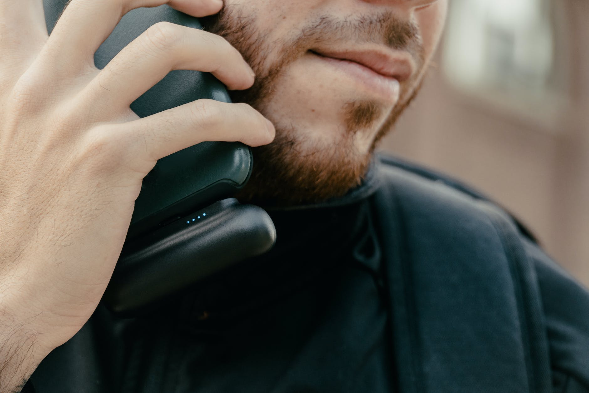 man talking on the phone